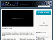 Tablet Screenshot of eurodebt.ie